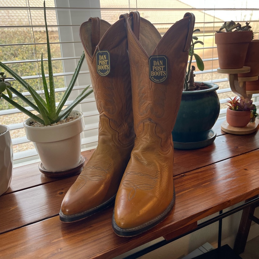 NWT Vintage Dan Post Leather Western Boots | 9.5 - Picture 2 of 14